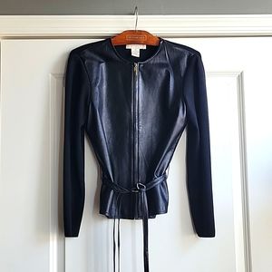 Doncaster Black Leather Jacket Size XS